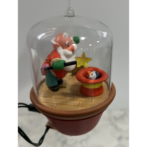 Vintage Hallmark Keepsake Ornament On With The Show Light And Motion - Picture 3 of 4